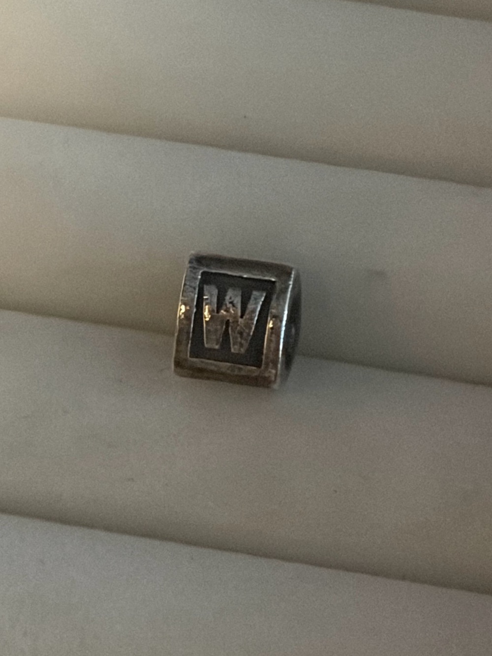 Pandora Alphabet Initial Letter W Sterling Silver Charm